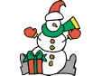 christmas_snowman_w_present.gif